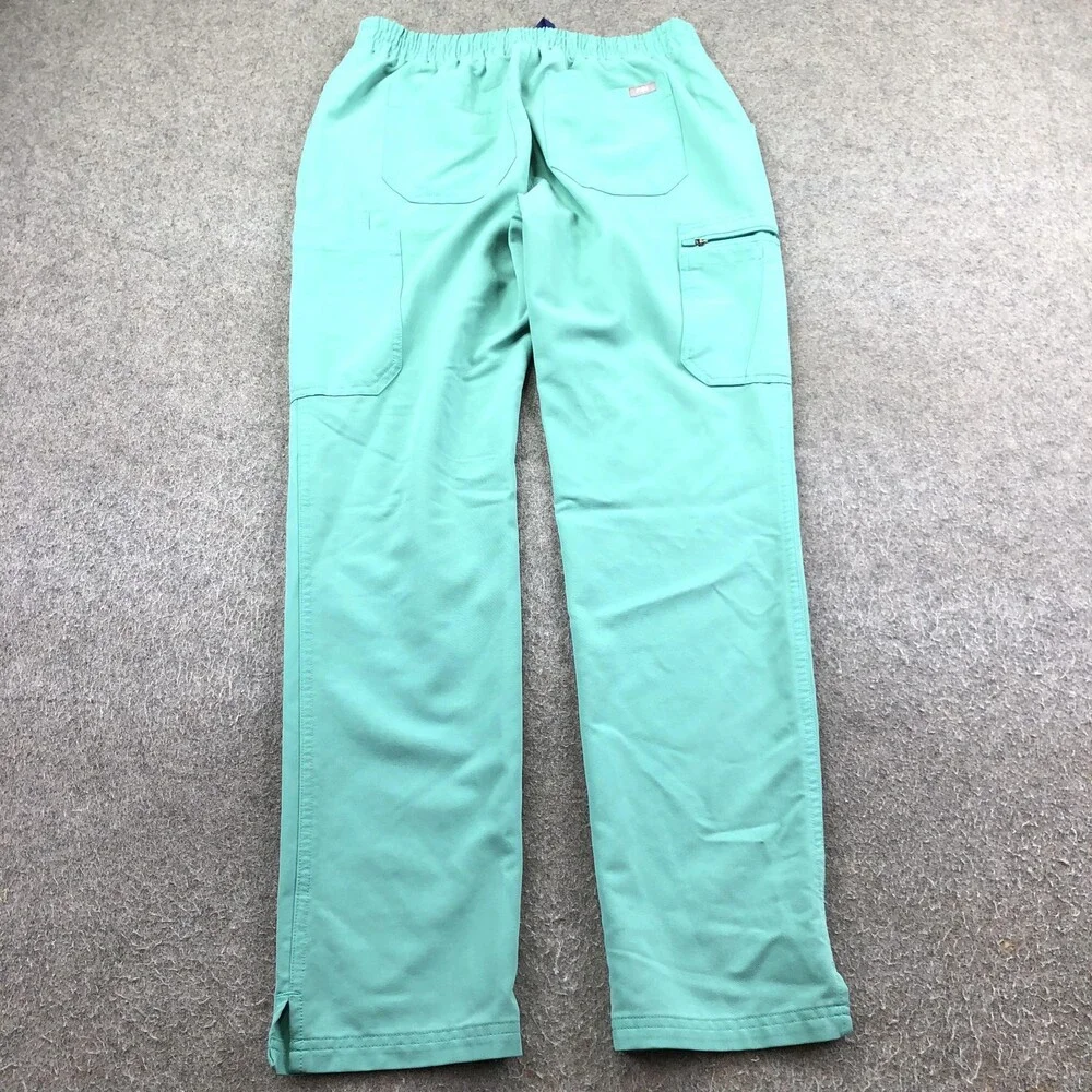 FIGS Scrub Pants Womens Small Green Cargo Twill Technical Collection Medical